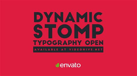 Stomp Typography Template